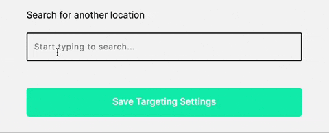 Feed | Custom Location Setting