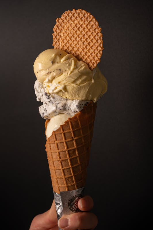 Cono Gelato come il latte