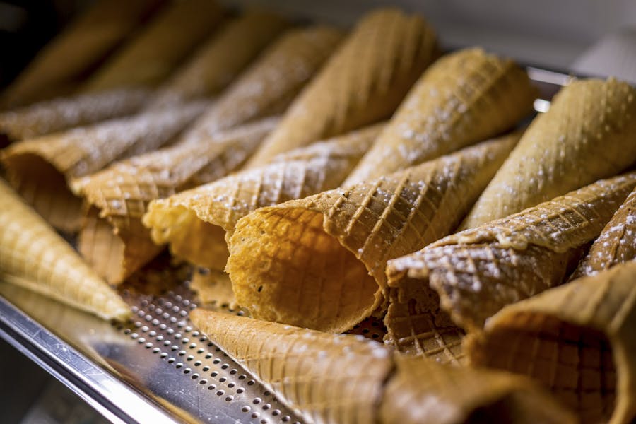 Coni gelato come il latte