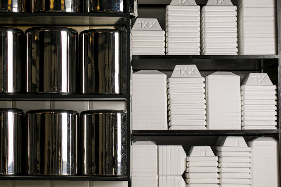 Scaffale della Gelateria