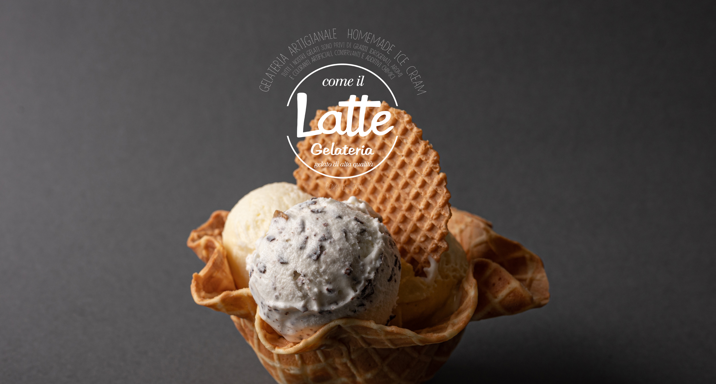 ローマのジェラテリア「Come il Latte」– 毎日作る新鮮な手作りジェラート