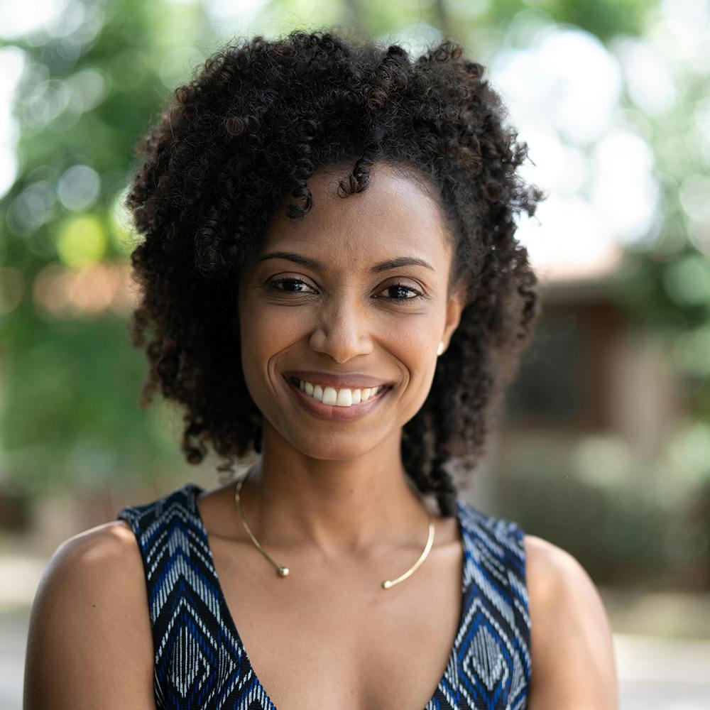 woman with a tank top on