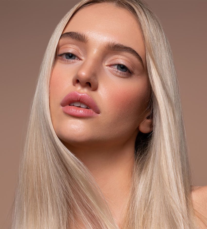 Woman looking into camera