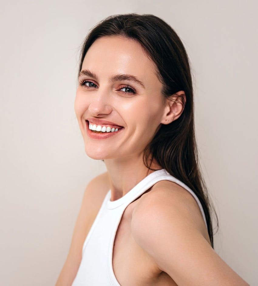Woman smiling