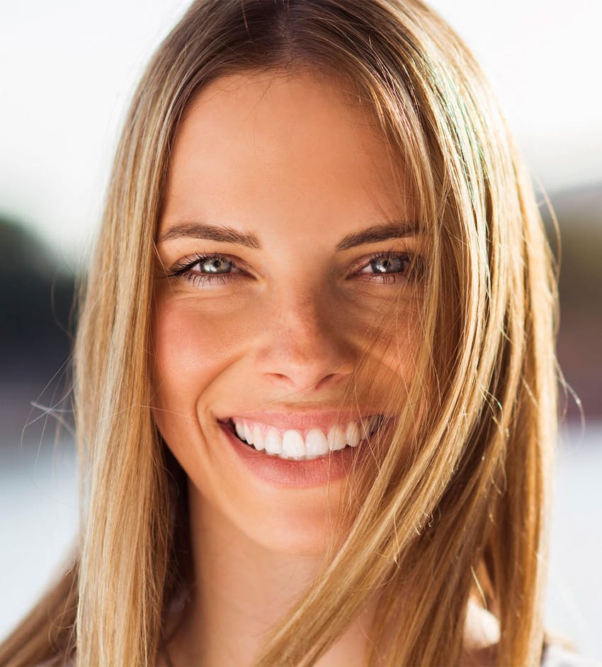 Woman smiling