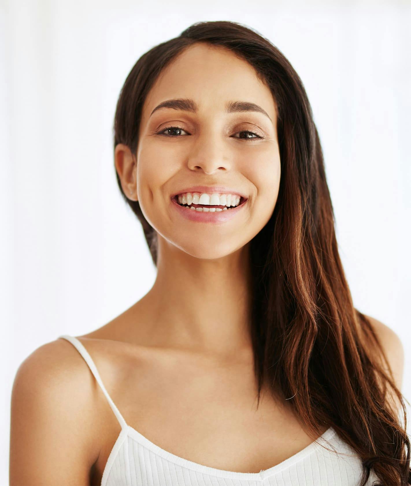Woman smiling