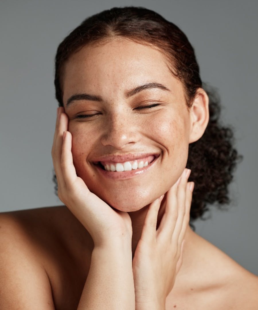 Beautiful woman wearing makeup