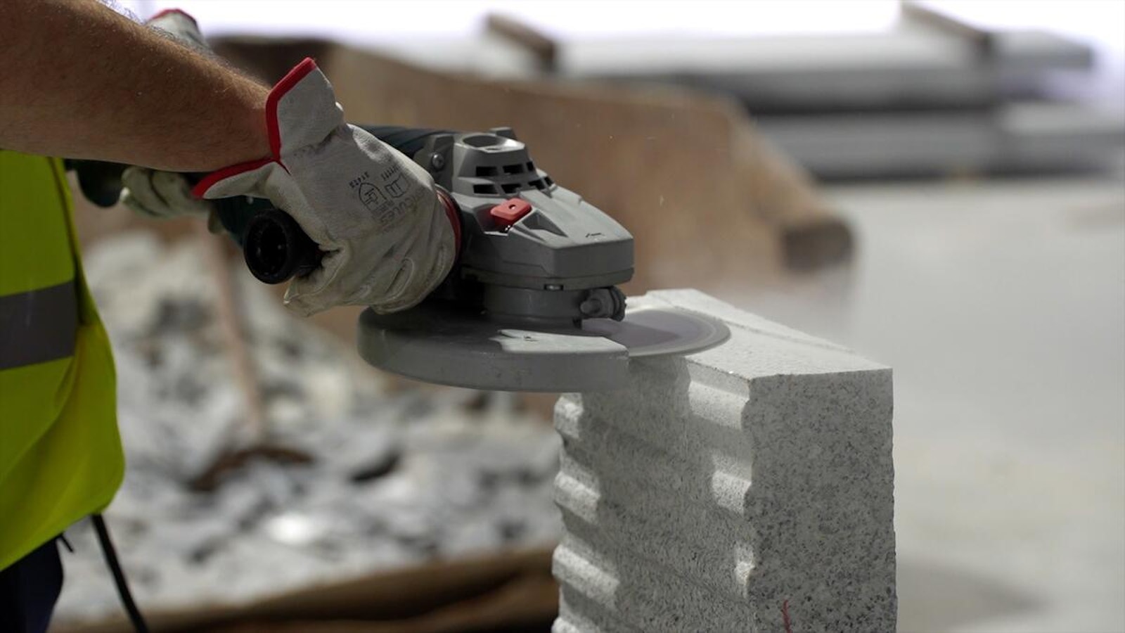 Processing finshed granite