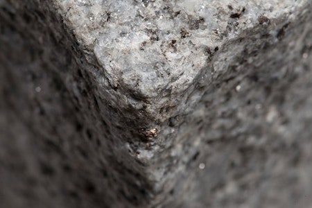 Close up of medium grey granite