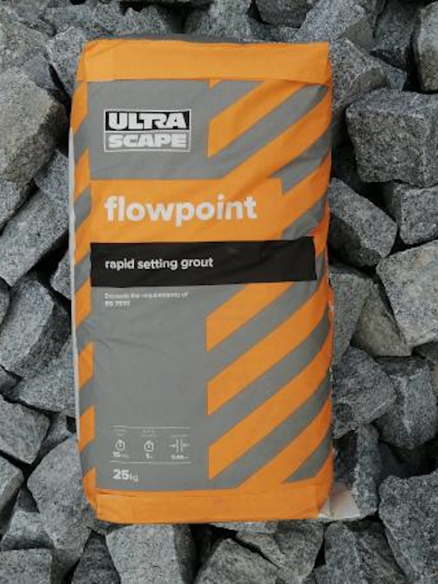 25kn bag of flowpoint on granite setts