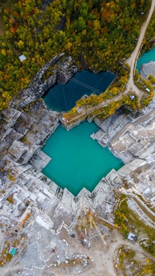 Quarry drone photo