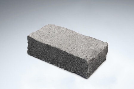 Single finished sett in medium grey