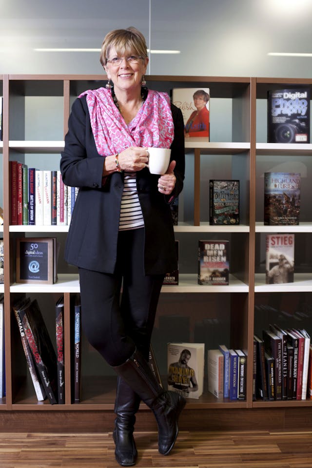Prudence Leith CBE at her publisher's office, London, UK - October 2012