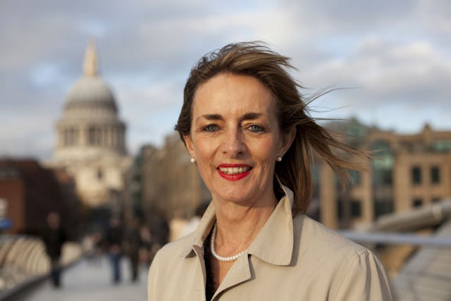 Carole Plant at the Millennium Bridge, London, UK - November 2012