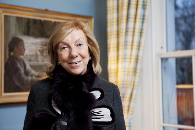 Viscountess Harriet Bridgeman FRSA at her home in west London, UK - January 2013