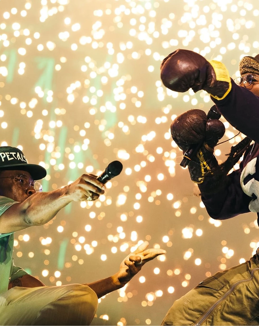 Tyler, The Creator and Doechii - CHROMAKOPIA Tour - Silent House - Photo by Shaun Llewellyn Tyler and Doechii perform together