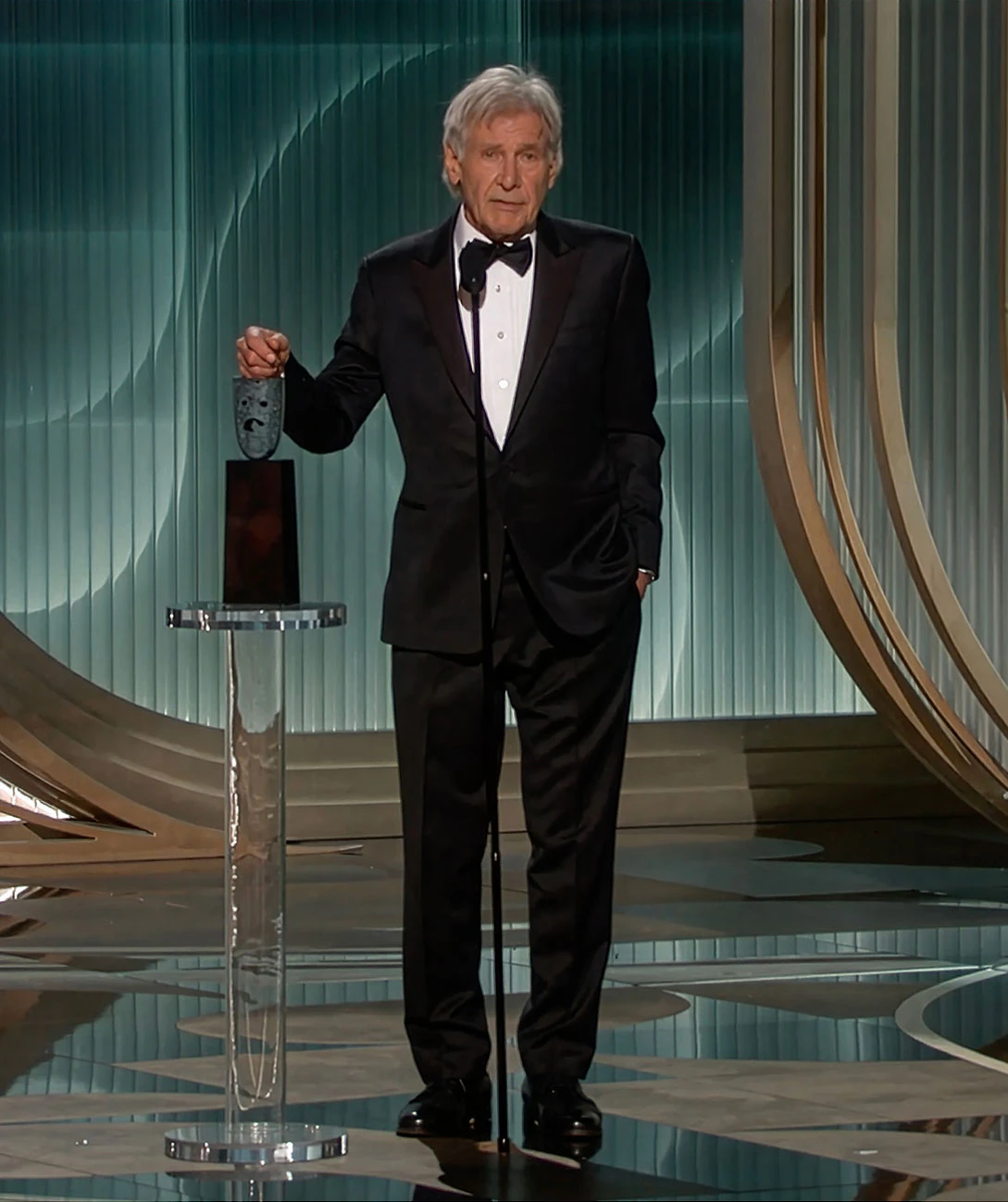 32nd Annual Actor Awards presented by SAG-AFTRA Harrison Ford Accepts the Life Achievement award at the 32nd Annual Actor Awards presented by SAG-AFTRA
