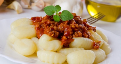 Njoki z mletim mesom