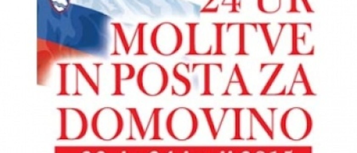 VABILO: 24 ur molitve in posta za domovino