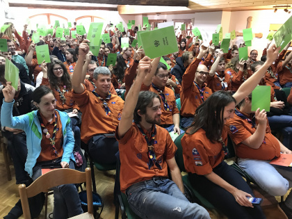 Srečanje stegovodij in Svet Združenja v Mozirju...