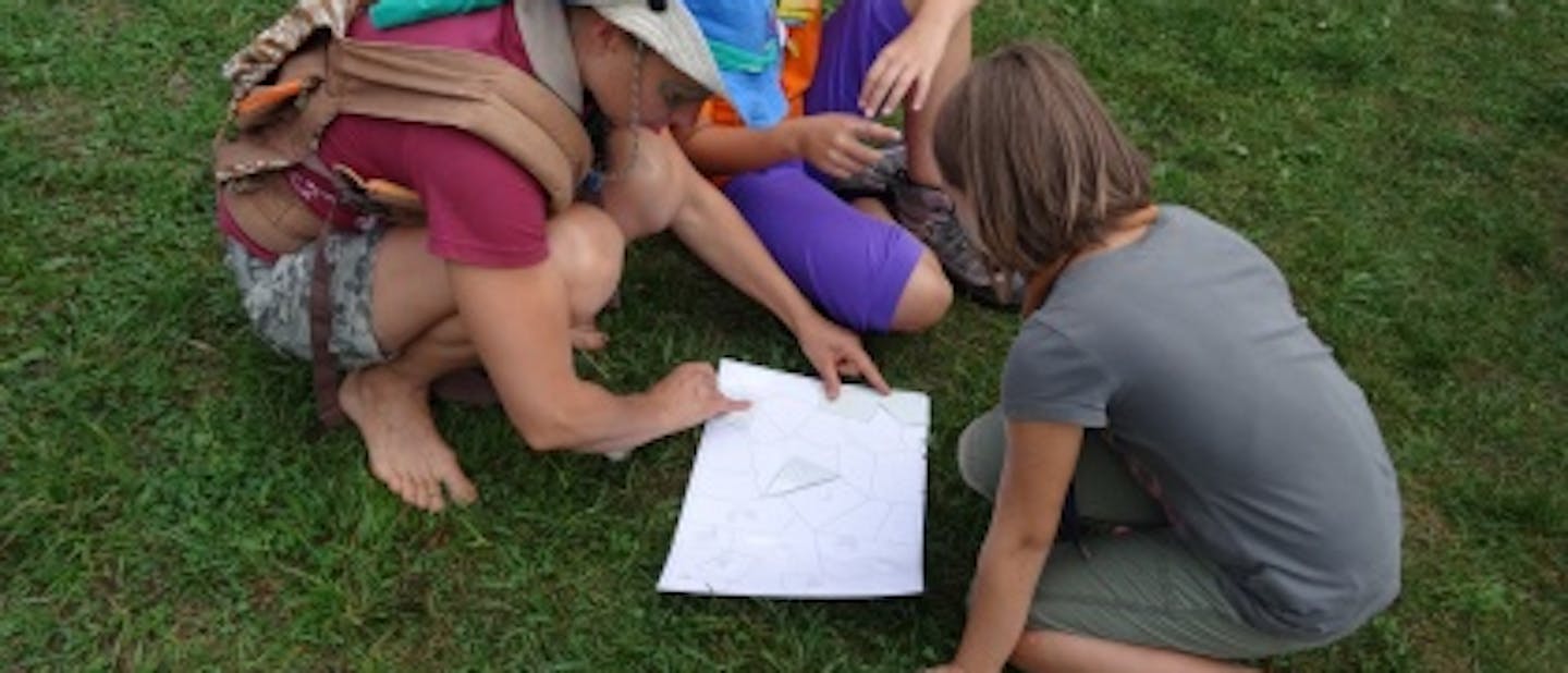 Baraga pri roških Indijancih - tabori družin pri...