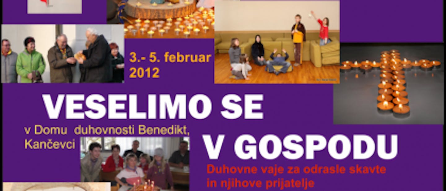 Duhovne vaje ZBOKSS: Veselimo se v Gospodu
