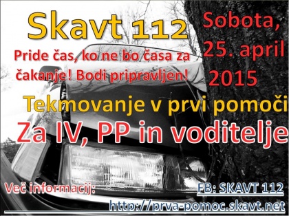 Skavt 112 - tekmovanje iz prve pomoči