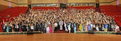 Skavtinja na Svetovni konferenci o mladih 2014 na...