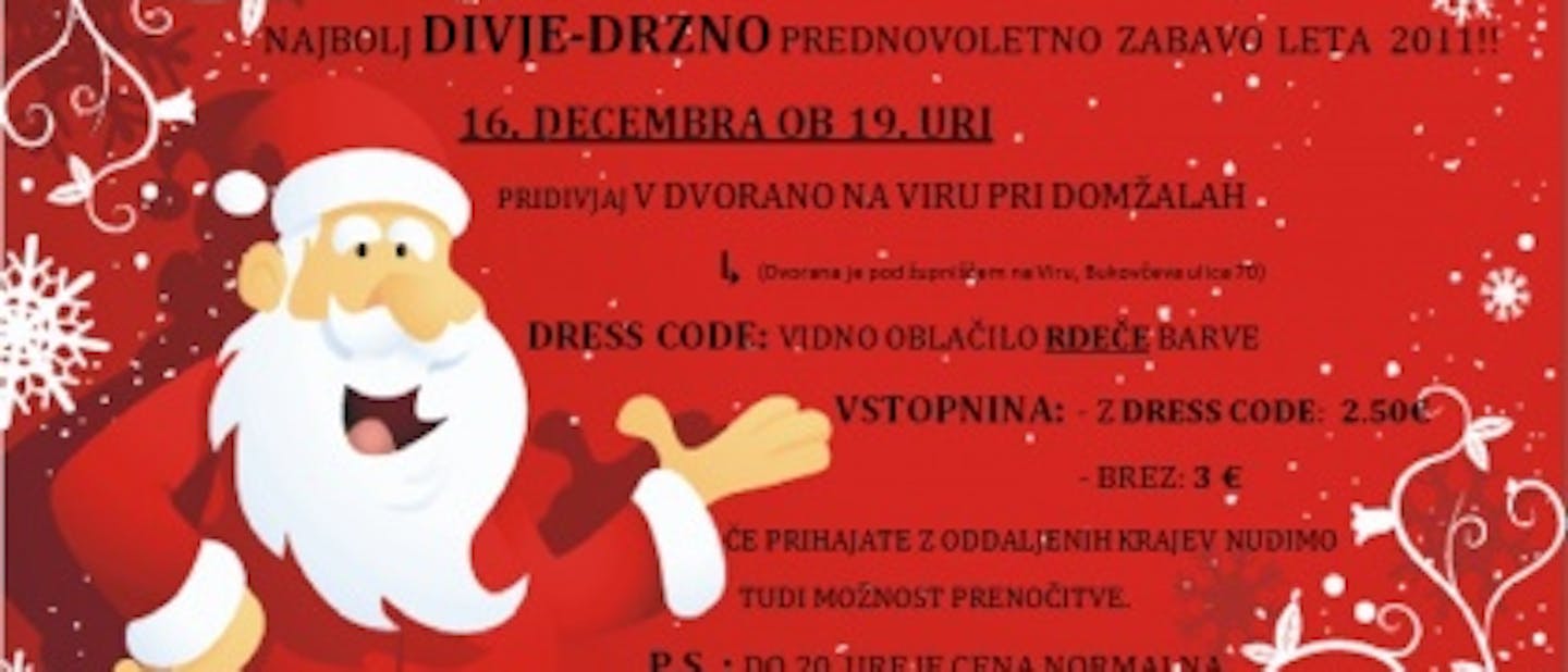 Prednovoletna zabava? Zakaj pa ne :)