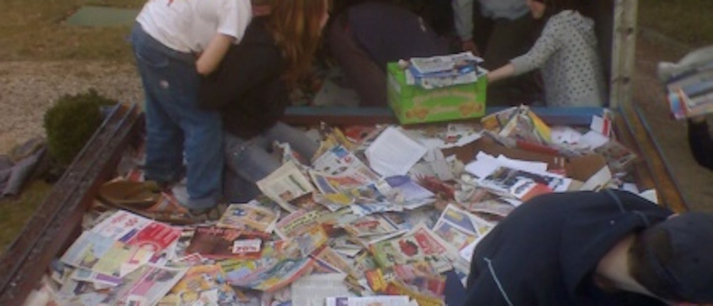 V dveh dneh zbrali 10 ton papirja