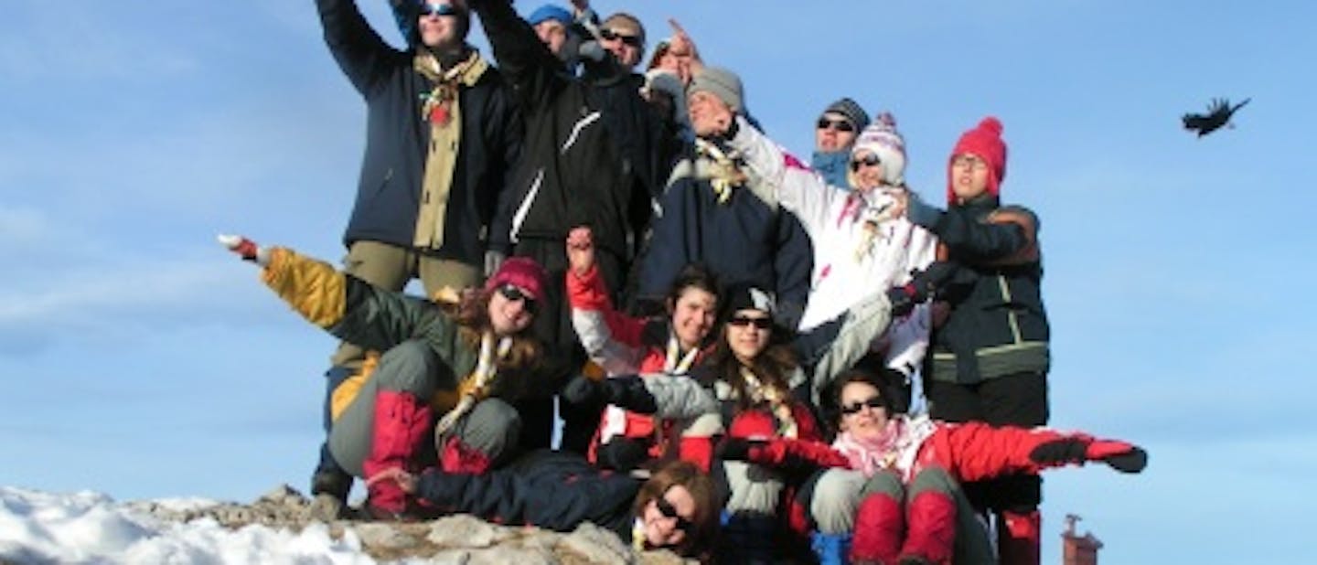 Konjiški klanovci na vrhu Raduhe