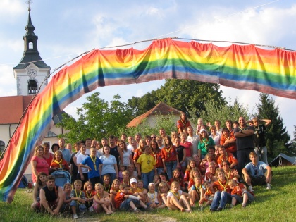 Mavrična goša praznovala 10 let skavtstva