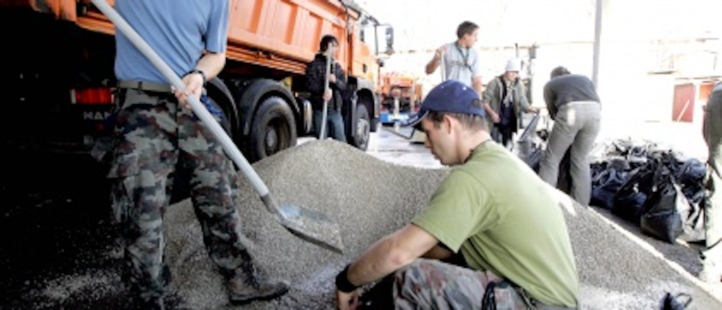 Pomoč poplavljencem na božični večer