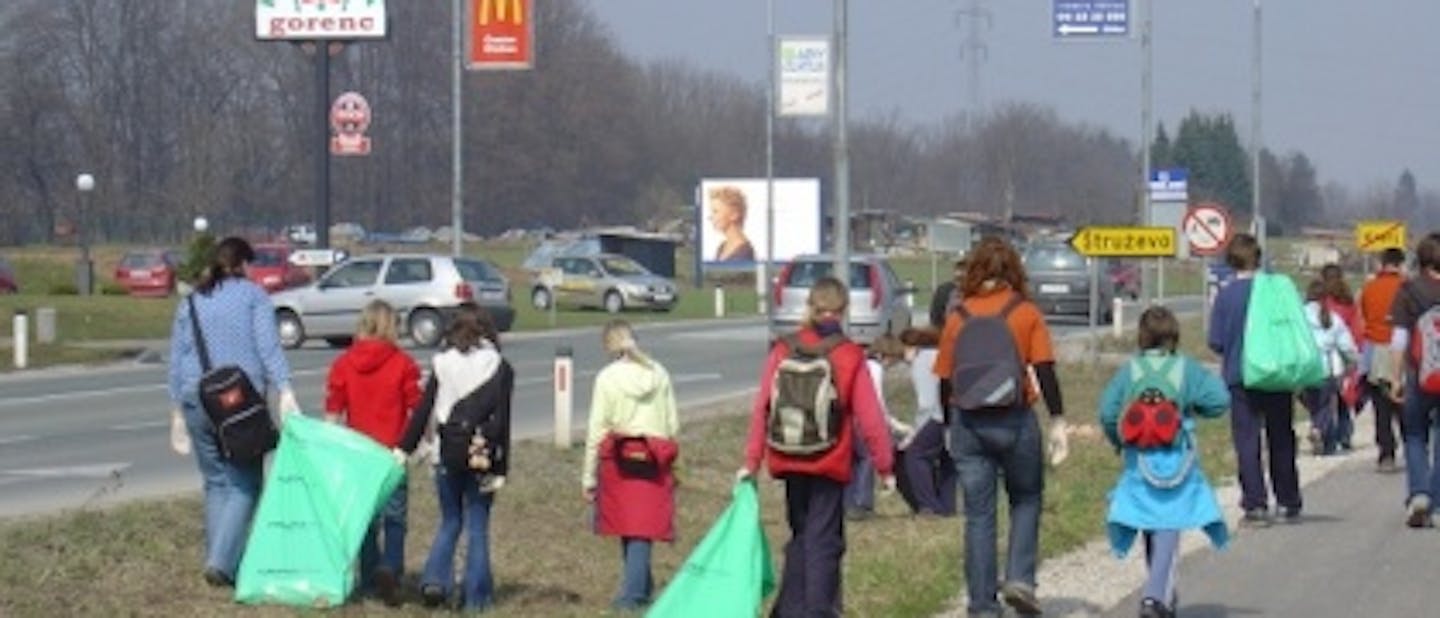 Čistilna akcija v Kranju