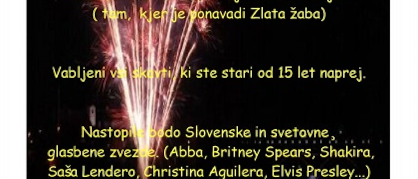 Vabilo na prednovoletno zabavo
