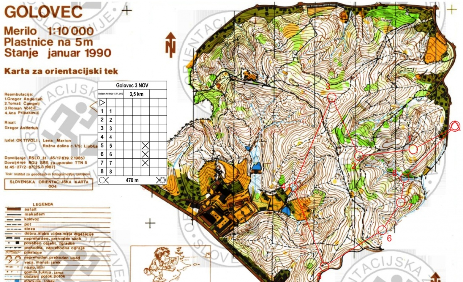 Takole izgleda karta s točkami