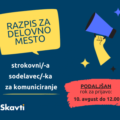 RAZPIS ZA DELOVNO MESTO - STROKOVNI/-A SODELAVEC/-KA