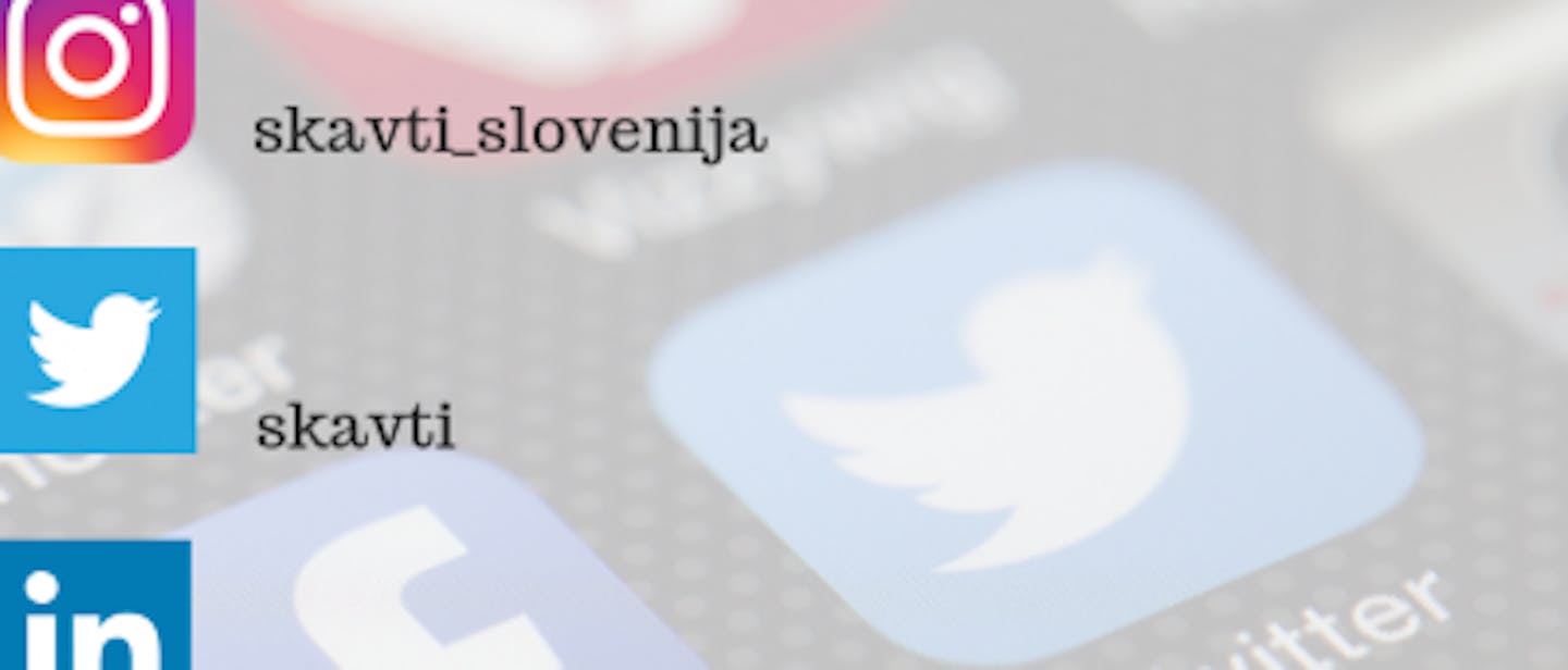 PRIDRUŽITE SE NAM NA DRUŽBENIH MEDIJIH