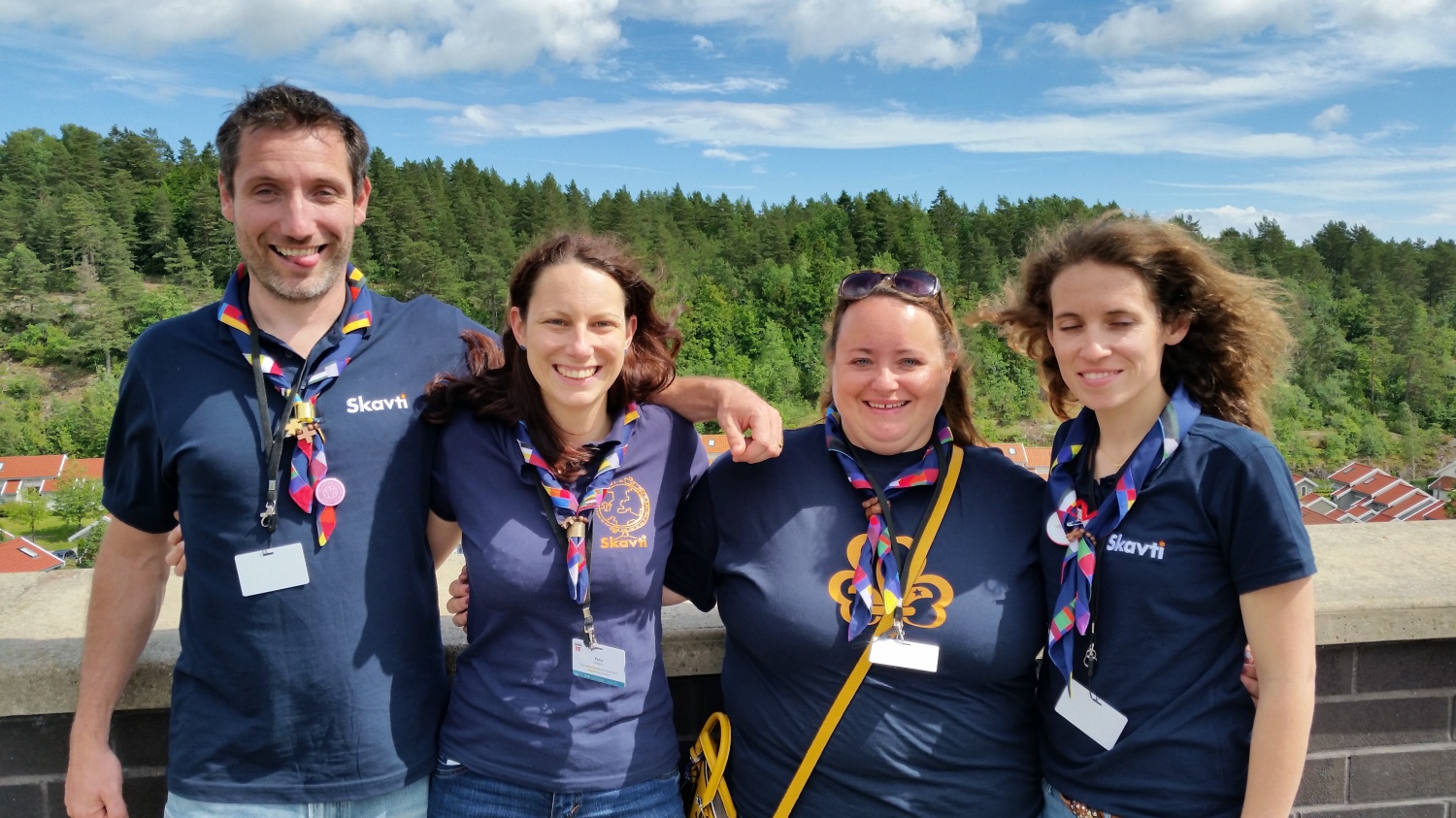 Od leve proti desni: Žiga Kovačič (načelnik ZSKSS), Petra Stipanič, Sabina Rupnik Suhadolnik, Urška Mali Kovačič (MEDO)