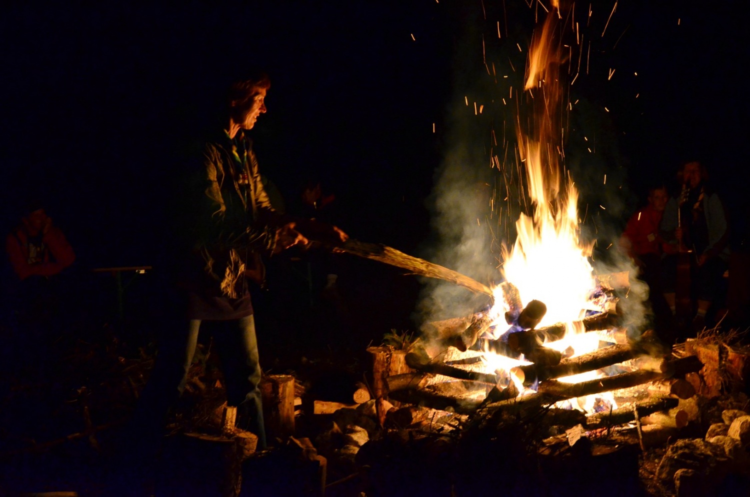 Božena upravlja z ognjem