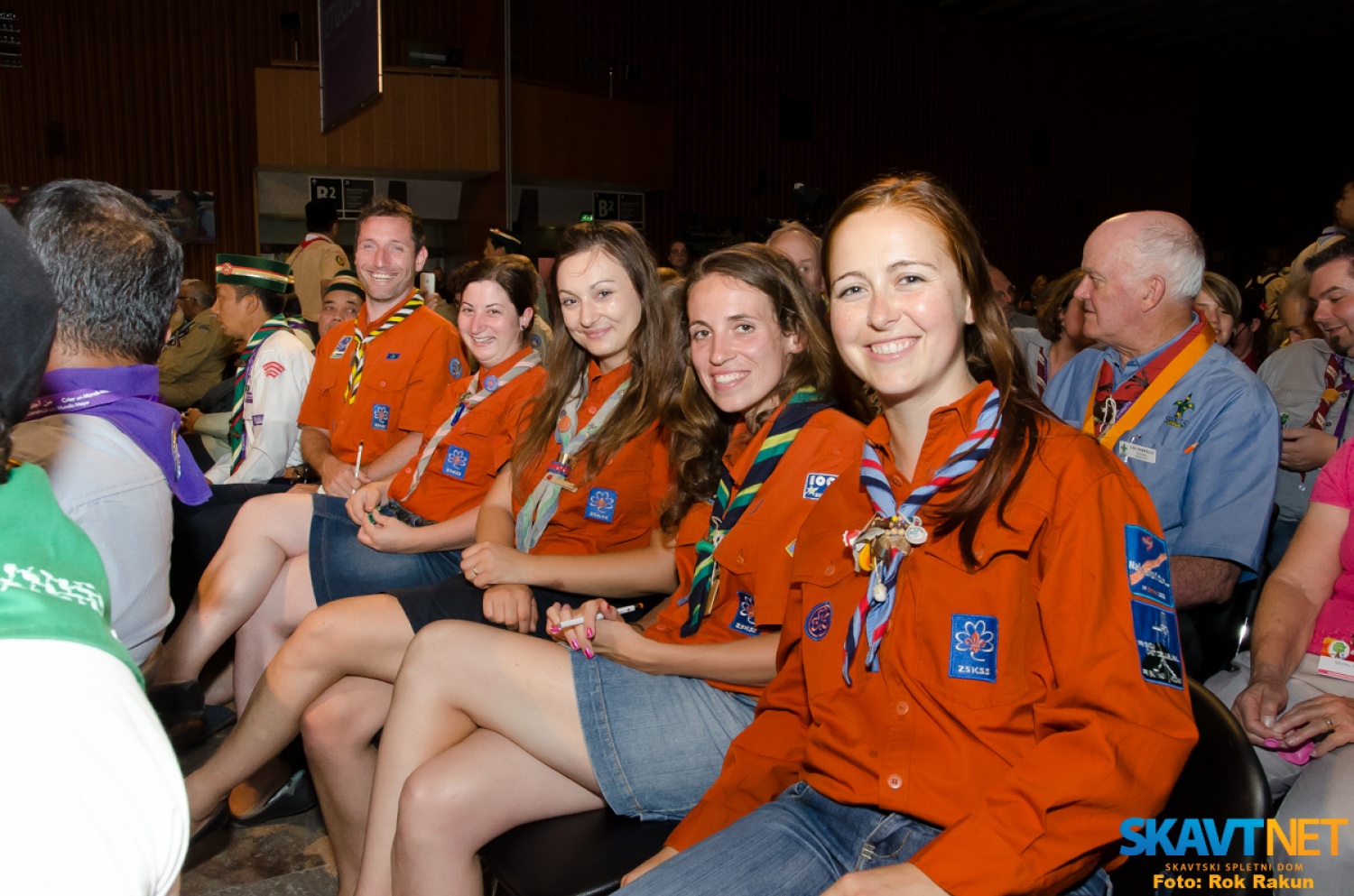 Predstavniki ZSKSS na otvoritveni slovesnosti 40. Svetovne skavtske konference