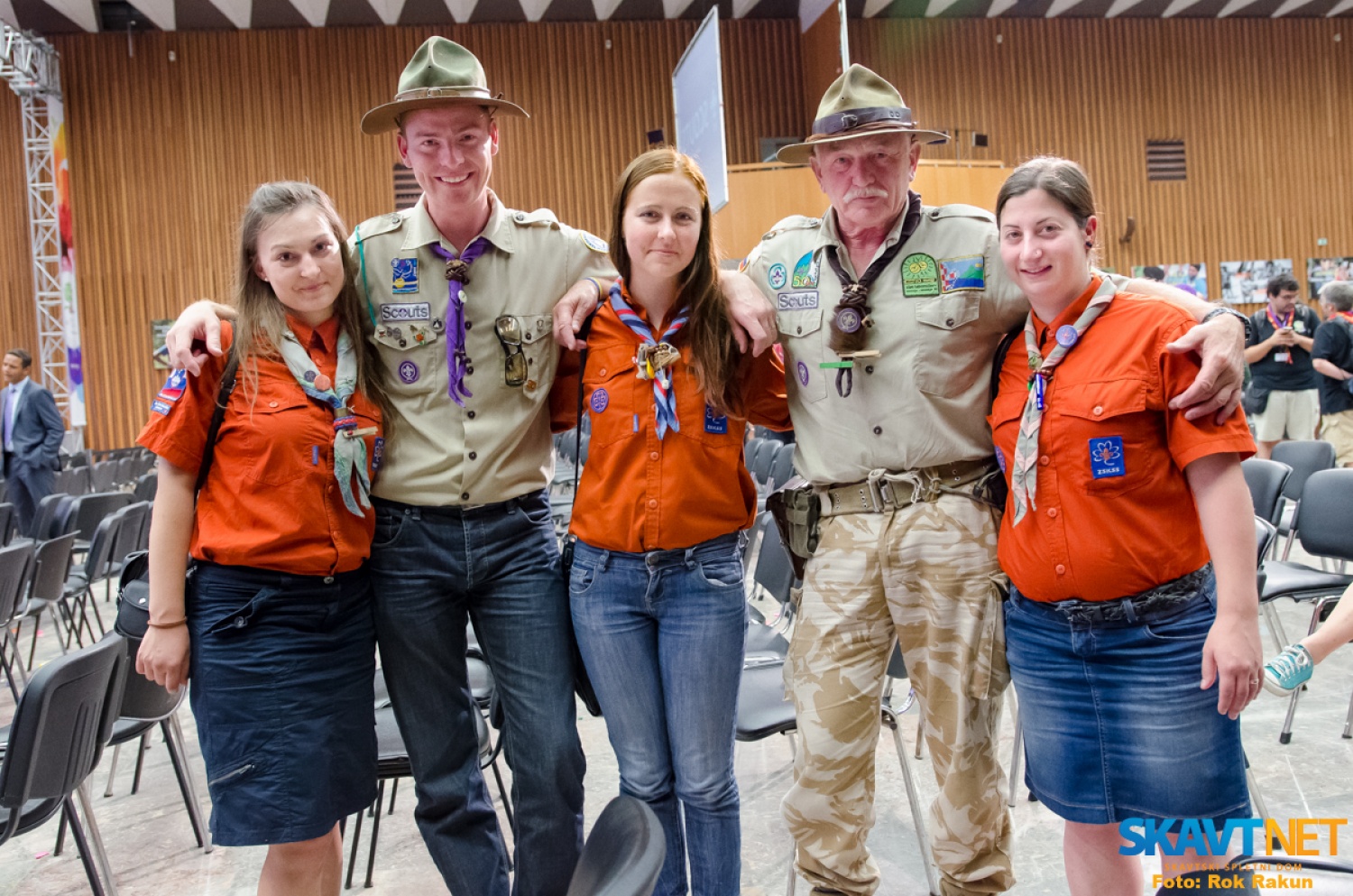 Predstavniki ZSKSS in ZTS na otvoritveni slovesnosti 40. Svetovne skavtske konference