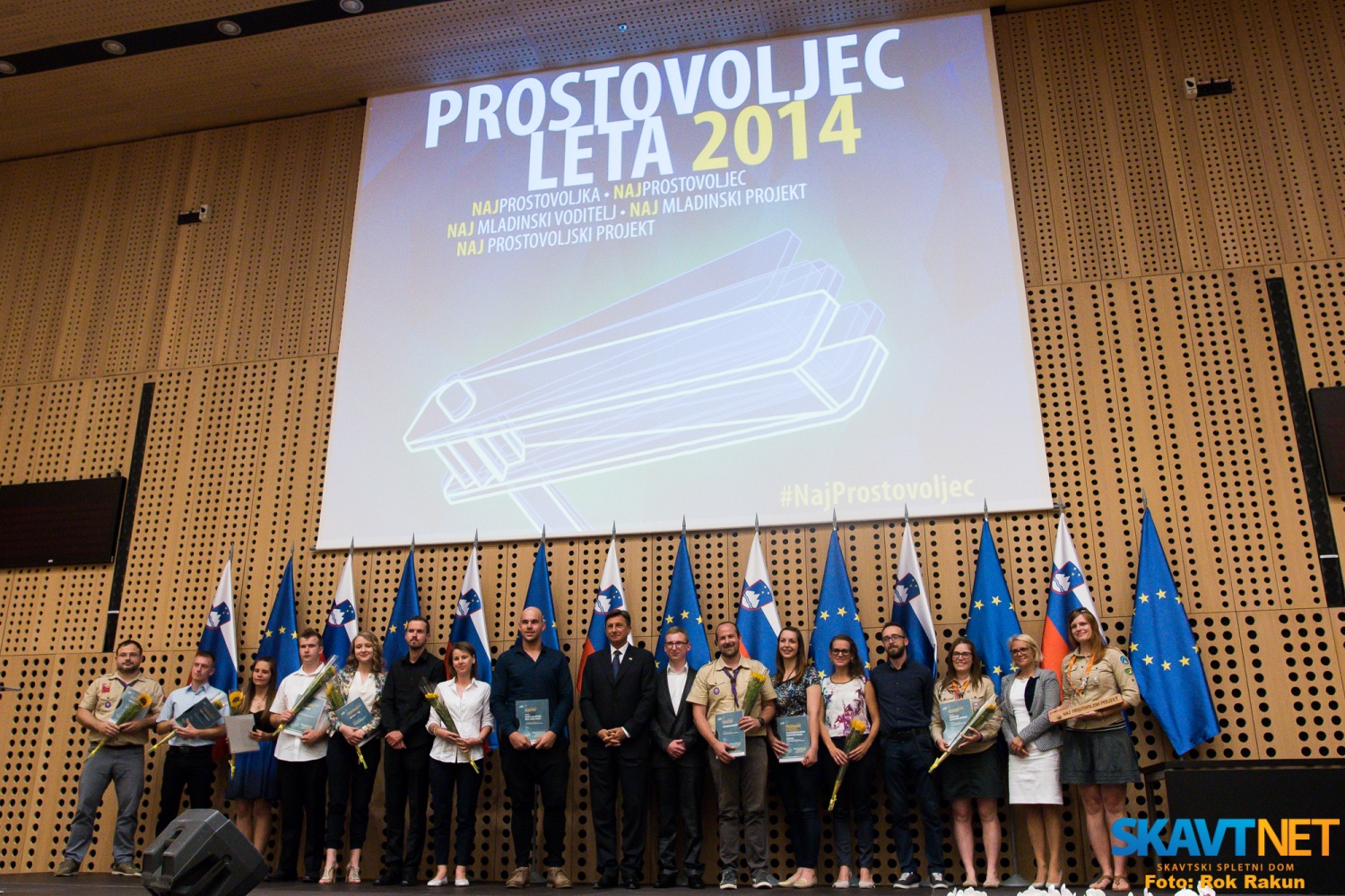 Prejemniki nazivov Prostovoljec leta 2014