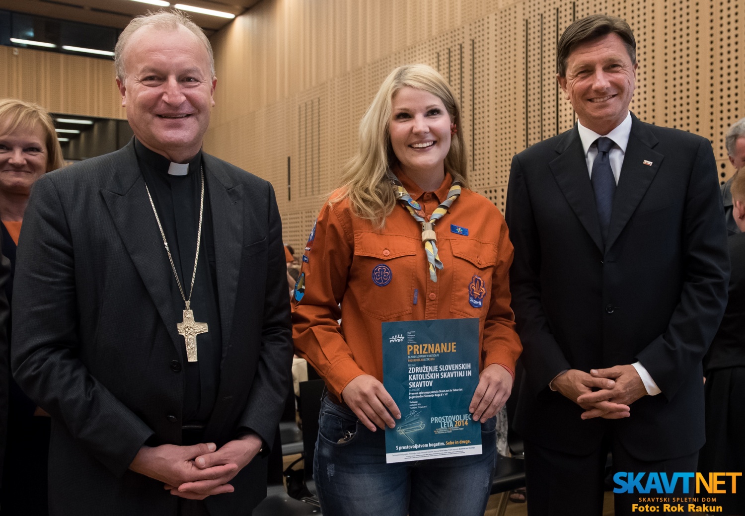 dr. Anton Jamnik, Ana Špes, predsednik RS Borut Pahor