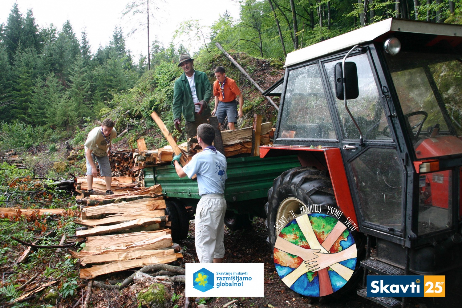 Pomoč pri spravilu drv