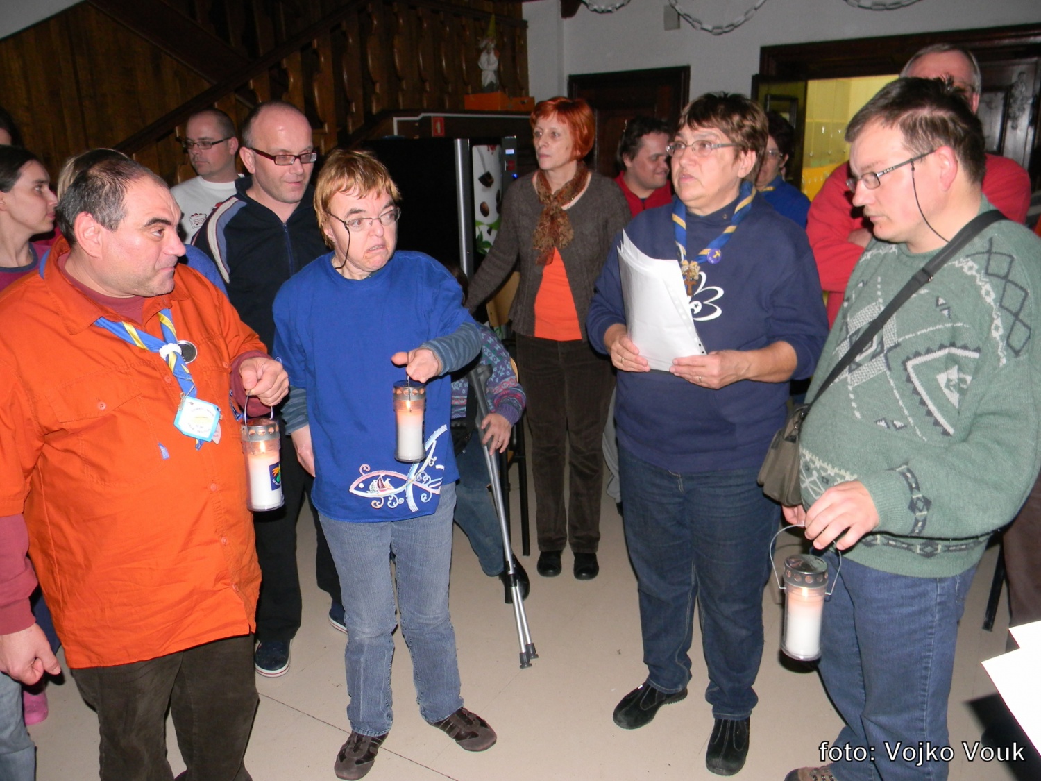 predstavniki enot z lučkami