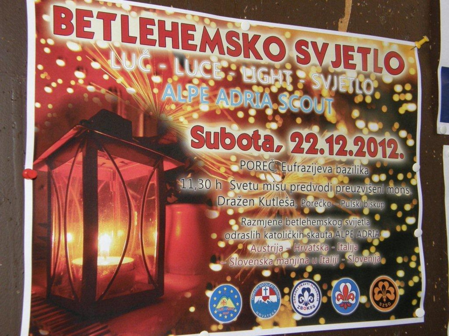 Izmenjava luči miru med skavti Alpe Adria