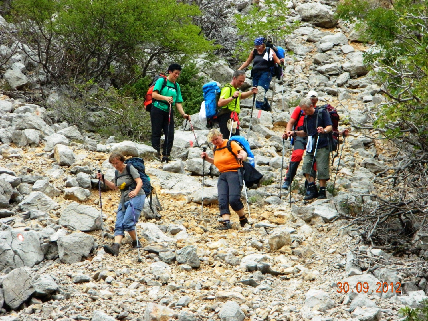 Spust (-1300m) do morja