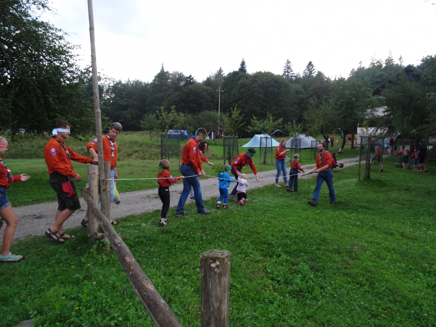 Baraga pri roških Indijancih - tabori družin pri SOC 2016