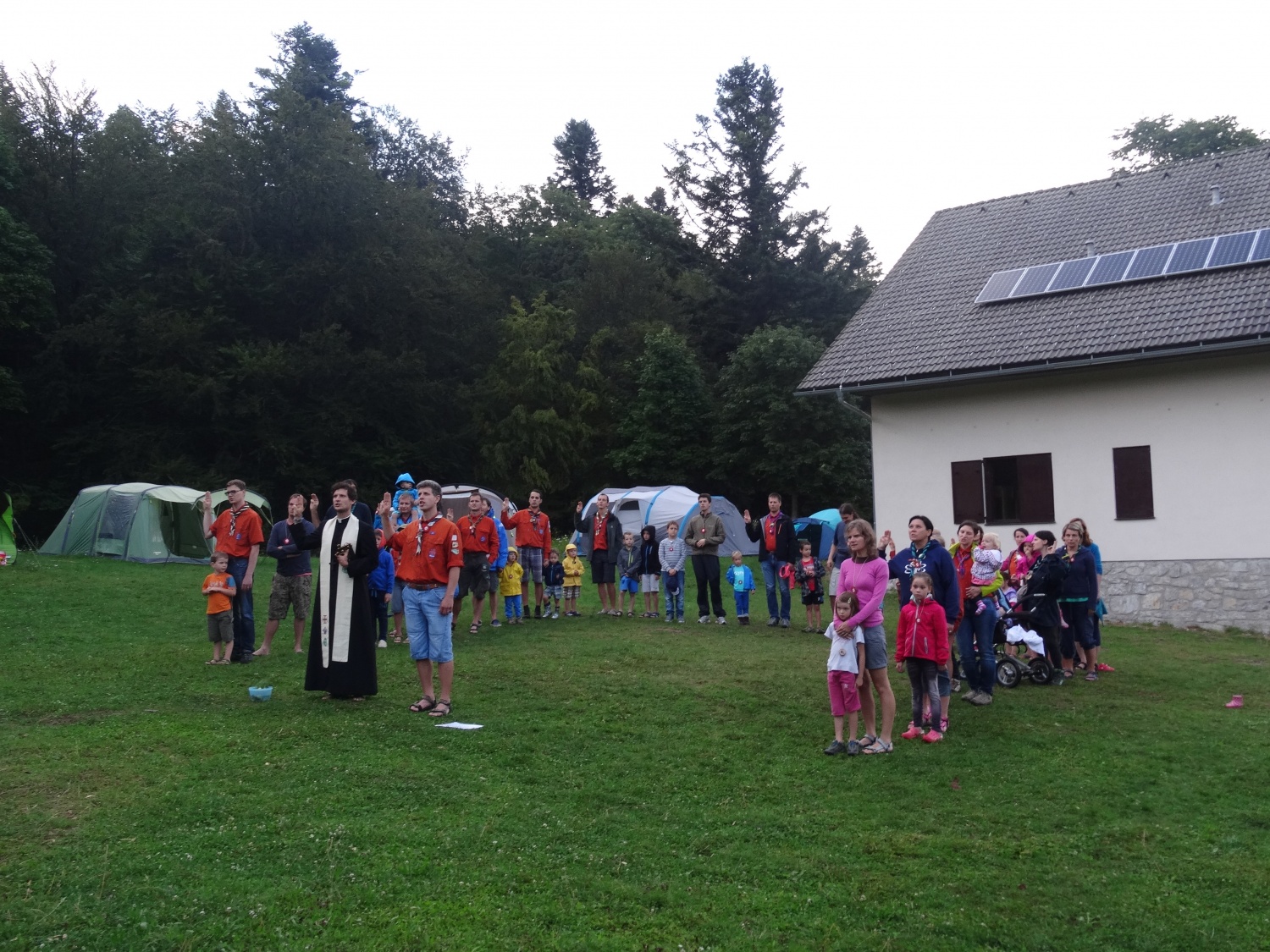 Baraga pri roških Indijancih - tabori družin pri SOC 2016